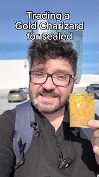 Would you have traded the gold Charizard for product? #pokemoncards #pokemontcg #pokemon #cardshow