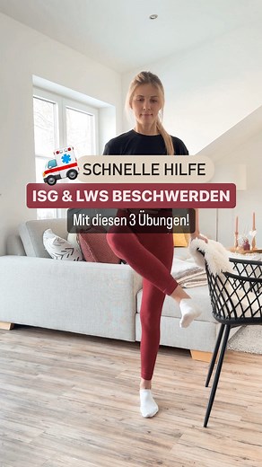 ISG & LWS PROBLEME⁉️ 🔸 Speichere den Beitrag für deine nächste #mobility Einheit! Kennst du das? Die Hüfte fühlt sich steif und blockiert an und die Schmerzen ziehen sogar bis in den unteren Rücken? 💡 Oft kann es das ISG Gelenk sein! Das Iliosakralgelenk verbindet Kreuzbein und Darmbein - also die Wirbelsäule mit dem Becken! ➡️ Die Beschwerden entstehen dabei häufig aufgrund von zu festen Strukturen um das Gelenk herum, was dann zu Knacken der Hüfte, Steifheit und Schmerzen führen kann! 👉🏼 D