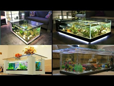 Aquarium coffee table design aquarium table with fish tank ideas 2020
