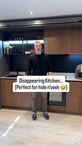 Imagine NOT having to clean up your kitchen, instead you can just make the whole thing disappear… #kitchendesign #kitcheninspiration #modernkitchen #germankitchen | Black Rok Kitchen Design