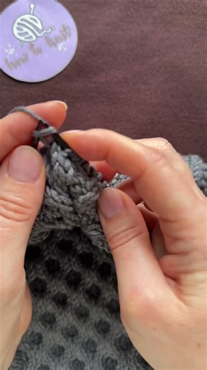 Honeycomb stitch without pulling 🧶