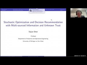 Stochastic Optimization and Decision Recommendation with Multi-sourced Information and Unknown Trust