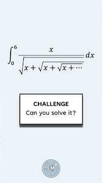 A neat solution to a challenging integral! #maths #calculus #integration #integral
