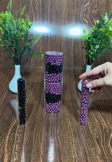 Purple vs Black Beads Reverse ASMR — Deep Relaxing Satisfying Video