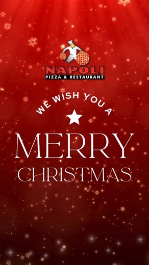 Napoli Pizza & Restaurant on Instagram: "🎅🌟 May your holidays be wrapped in happiness and tied with love. Merry Christmas! 🎄❄️ 🌐 www.napolipizzalv.com ☎️ (702) 252-7050 W. Sahara/Decatur ☎️ (702) 405-7080 W. Lake Mead/Jones ☎️ (702) 331-3388 Blue Diamond/Rainbow #NapoliPizzeria"