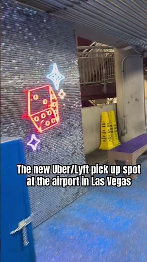 Uber pick up spot at The Las Vegas airport ￼