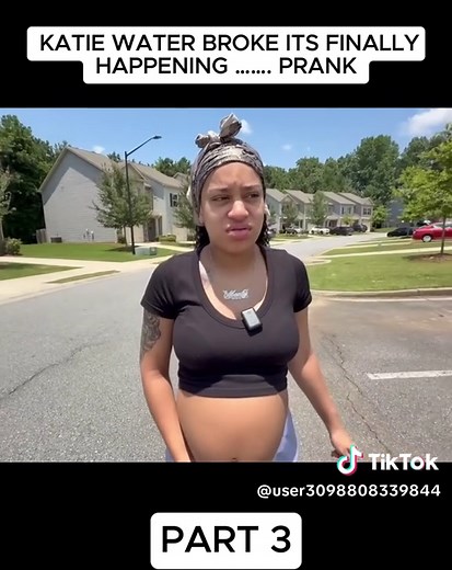 KATIE WATER BROKE ITS FINALLY HAPPENING PRANK #fyp #prank #relax #curlyheadmonty