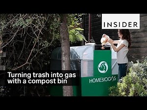 Making energy with a compost bin