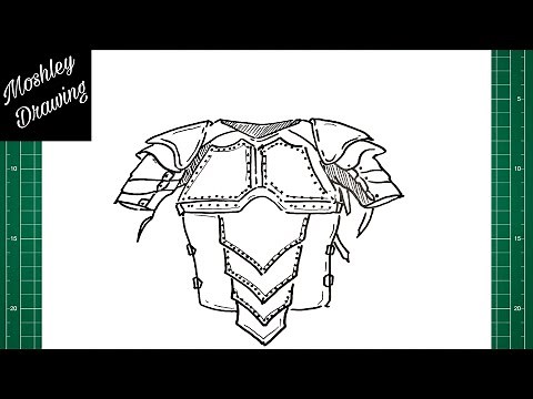 How to Draw a Knight Chest Armor
