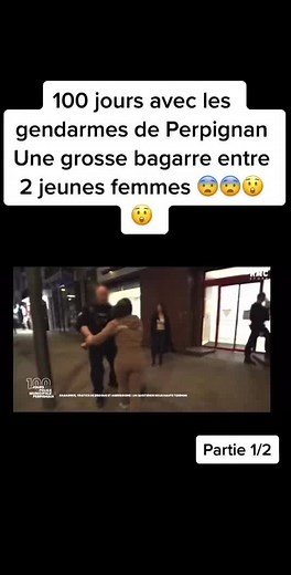 Bagarre entre 2 jeunes femmes 😨#policier #gendarmerie #perpignan #couples #reportage #pourtoi #querelle #tromperie #violence