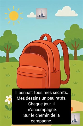Mon Cartable : Une jolie chanson pour les enfants sur leur compagnon de tous les jours : le cartable ! 🎒 Entre école, rires et amitié, cette chanson parle de la joie d’apprendre et de grandir. Parfaite pour la maternelle, le primaire ou pour chanter en classe ! 🌈✨ 🎶 : #MonCartable #ChansonEnfant #Comptine #ChansonPourEnfants #ÉcoleMaternelle #ChansonÉducative #ApprendreEnChantant #RentréeScolaire #ChantonsEnsemble #ComptineFrançaise | Français en parallèle