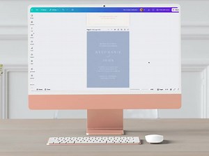 Powder Blue Floral Wedding Invitation Suite | Editable Canva Invitation Templates | Printable RSVP   Save the Date - Etsy Australia