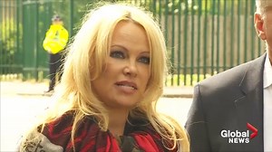 ‘We need to save his life’: Pamela Anderson on Julian Assange