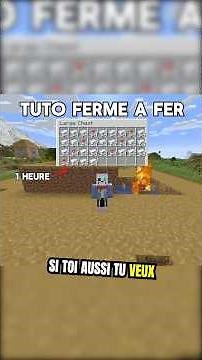 Easy 1-Minute Iron Farm Tutorial #minecraft #france #foryou #minecraftshorts #tutorial #tip