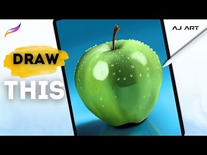 Procreate Drawing for Beginners | Realistic Apple iPad Illustration - Digital Art Tutorial