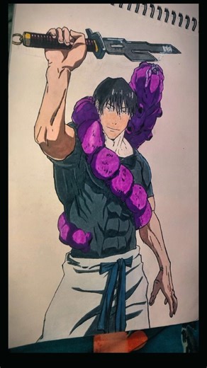 "Ran out of skin tones! I'll post the full drawing video next time."