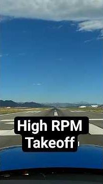 Why use high RPM for takeoff with a constant speed propeller?
