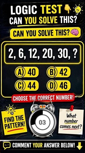 Can You Solve This? 🧠 Logic Test | Math Sequence Puzzle