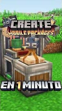 CREATE: MOBILE PACKAGES in 1 MINUTE #minecraft #createmod #minecrafttutorial #airplanes #mods