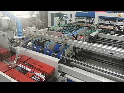 Automatic Cardboard Packaging Rigid Paper Box Folding Gluing Machine