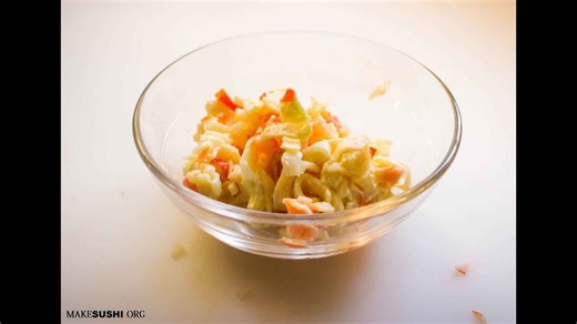 Sushi Roll Filling: Crab Mascarpone Mix