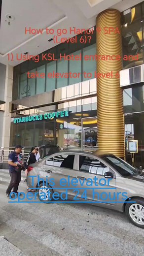 How to reach the newly open luxury Hanoi9spa at KSL City Mall, level 6 car park, JB Johor Bahru, Malaysia using elevator 24 hours. #hanoi9spa #jbspa #hanoi9spaksl #hanoi9spalevel6 #johorbahru #jbmassage #massage