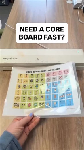 Tara Phillips on Instagram: "Comment “VSSS” for a link to a free core board! Want an easy way to model language all day long? A core board is your best friend! When we model language on a core board, we show that all communication is valid. It’s about giving access, honoring different ways to communicate, and building connection. 💬💙 Want a free printable core board to get started? Comment VSSS and I’ll send it your way! #aac #coreboard #modelinglanguage #autism #neurodiversityaffirming #speech