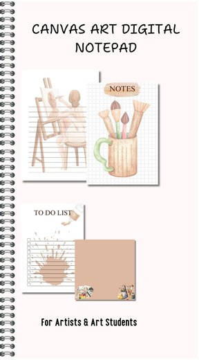 Canvas Notepad -to-do List- Art Planner - Art Notes - Desk Pad - Scrapbooking - Teacher - Etsy