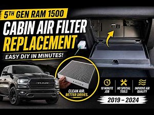 RAM Cabin Air Filter Replacement 2019–2024 – Easy DIY in Minutes