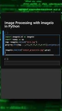 Image Processing with imageio in Python