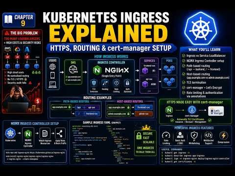 📘 CHAPTER 9 — Kubernetes Ingress Explained — HTTPS, Routing & cert manager Setup #kubernetes #securi