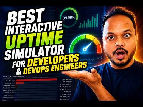 99.9% vs 99.99% Uptime Explained Visually | Website Uptime #Uptime #SystemDesign #Observability