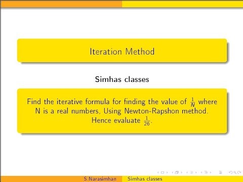 #newtonmethod || Using Newton's Method to find reciprocal of a real number.
