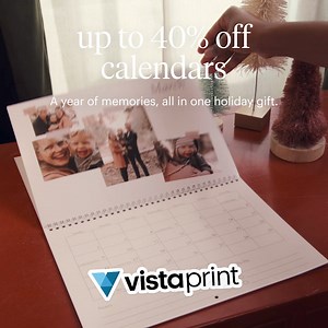 17K views · 4.8K reactions | Calendars that’ll bring them joy all year. We print that. Save up to 40% with code: HOLIDAY40 | VistaPrint | Facebook