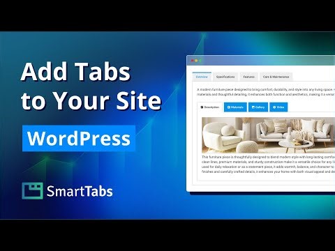 Smart Tabs Pro - How to Create and Add Tabs to Your WordPress Site