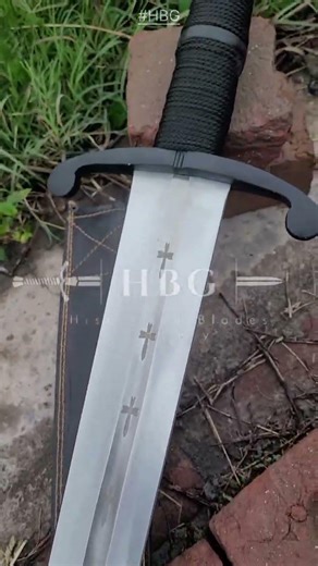 Custom Templar Sword with Sheath 🔥 Medieval Crusader Style | Shorts