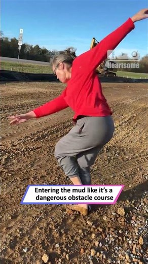 Muddy Flip-Flop Struggle—Every Step Feels Like a Tiny Triumph|| Heartsome 💖