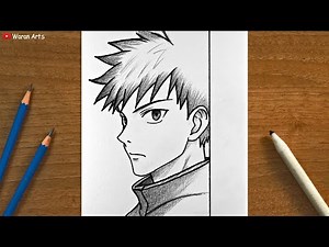 Easy Anime Drawing || How to Draw Anime Step by Step || Anime Art Drawing Tutorial for beginners