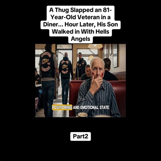 A Thug Slapped an 81-Year-Old Veteran in a Diner... Hour Later, His Son Walked in With Hells Angels (Part 2) | Retro Surfers