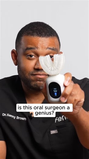 Feno | smart u-shaped toothbrush on Instagram: "Is this oral surgeon a genius? 🧠"