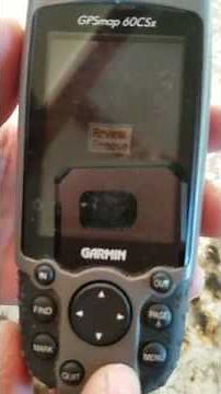 Gps 60csx using mark waypoint to get back to where you need