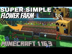 Minecraft Flower Farm | Automatic Server Friendly Flower Farm for Minecraft 1.16.3 Flowers & Seeds