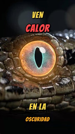 Reptiles y su capacidad para percibir el calor de presas u objetos sin depender únicamente de la...