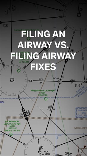 Filing airways vs. filing airway fixes. Is there a difference? #flighttraining #learntofly #studentpilot #privatepilot #aviation #instrumentpilot #pilottraining | Boldmethod