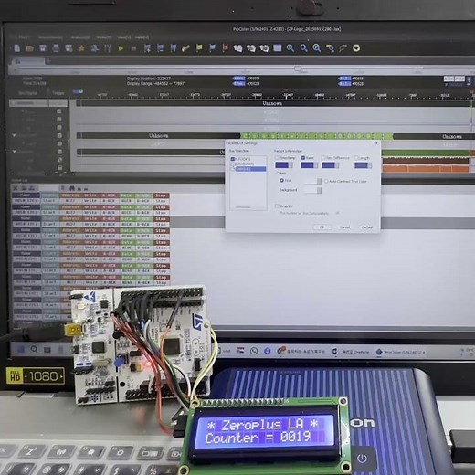 Simultaneously Measuring I2C, SPI, and UART Protocols with ZP Logic Short
