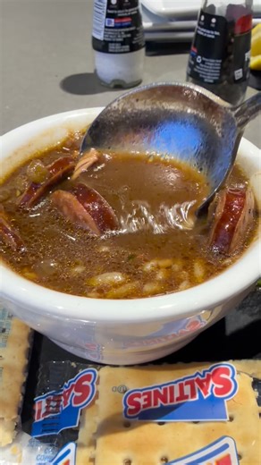 Someone said try the Gumbo at @5undergolf in Beaumont Texas on 5945 College St and let me tell ya it was pretty darn tasty. Made me wish I got a bowl instead of a cup because this was gone a minute after I took this video 😂 have you had it? | Beaumont Foodie