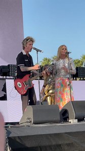 @greenday’s #BillieJoeArmstrong joined @officialgogos on stage at @coachella for “Head Over Heels” #coachella | The World Famous KROQ