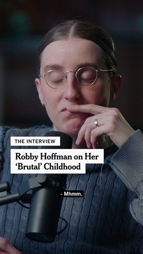 Robby Hoffman spoke with Lulu Garcia-Navarro about growing up poor in a Hasidic community with an abusive father. She also discussed her career, being outed as gay by a classmate at 17, her relationship with the reality star Gabby Windey and more. Tap the link in our bio to watch the full conversation. Video by The New York Times