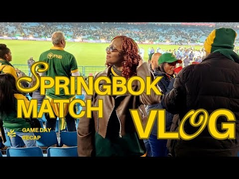 VLOG | Springboks vs Italy at Loftus 🇿🇦✨ A First Test, First Match & Magical Moments!