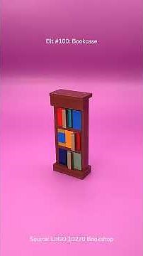 Bit #100 Bookcase | LEGO 10270 Bookshop #LegoBits #LegoTutorial #TinyBuilds